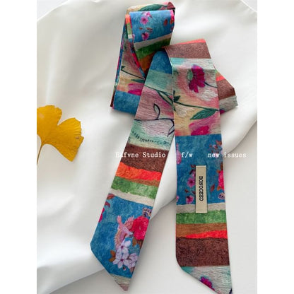 Scarf Tie Patterned Hair