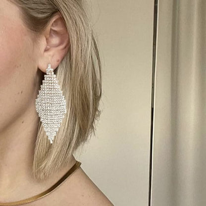 Rhinestone Drop Earrings
