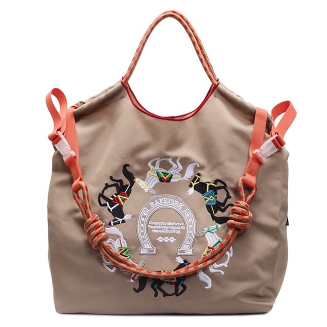 Horse Embroidered Crossbody Bag