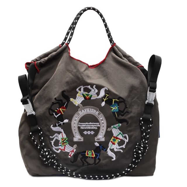 Horse Embroidered Crossbody Bag