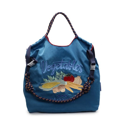 Vegetable Embroidered Tote Bag