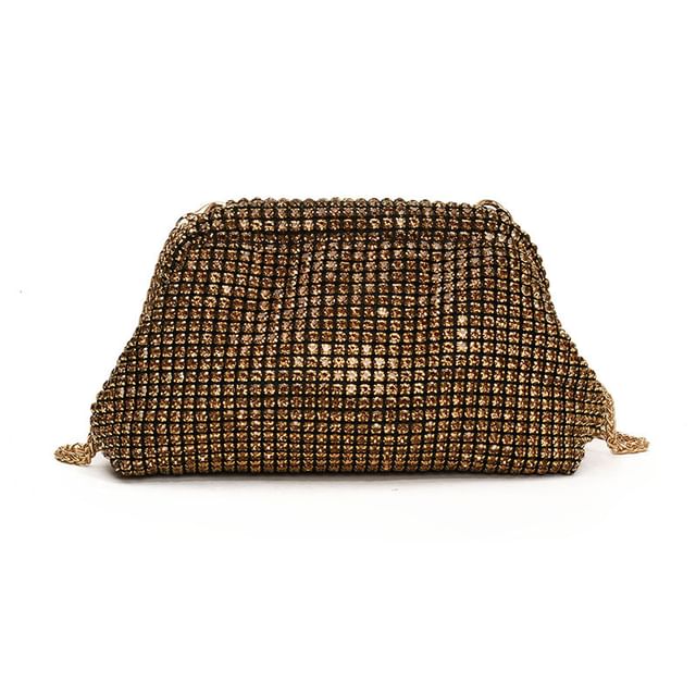 Rhinestone Chain Crossbody Bag