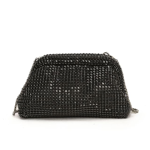 Rhinestone Chain Crossbody Bag