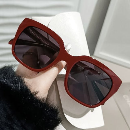 Plain Square Oversized Sunglasses