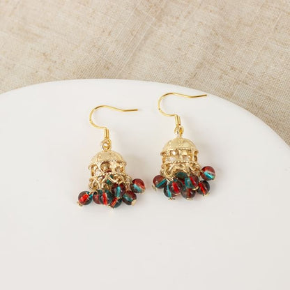 Beaded Chandelier Earring / Clip On Earring
