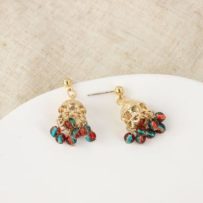 Beaded Chandelier Earring / Clip On Earring