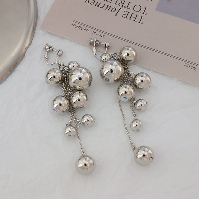 Ball Drop Earring / Clip On Earring