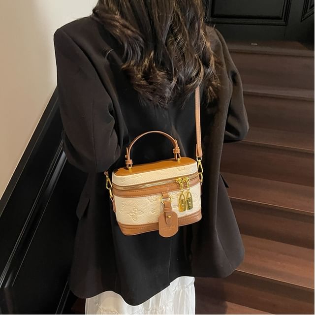 Cartoon Print Crossbody Leather Bag Faux