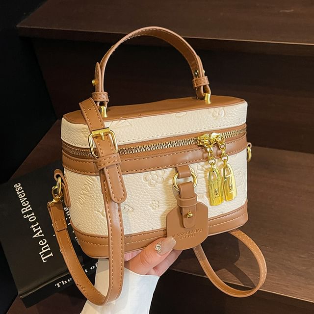 Cartoon Print Crossbody Leather Bag Faux