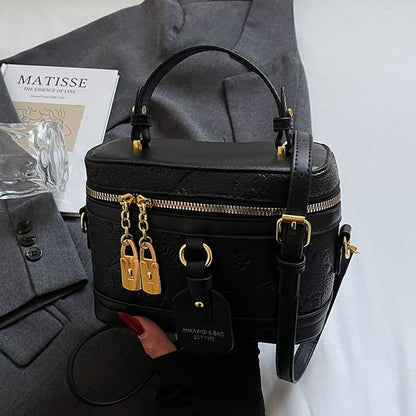 Cartoon Print Crossbody Leather Bag Faux