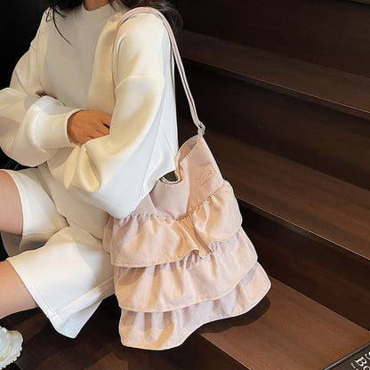 Plain Bag Tote Ruffle