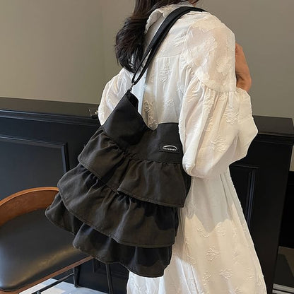 Plain Bag Tote Ruffle