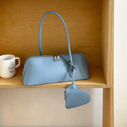 Purse Shoulder Leather Coin Bag Set: Heart + Faux