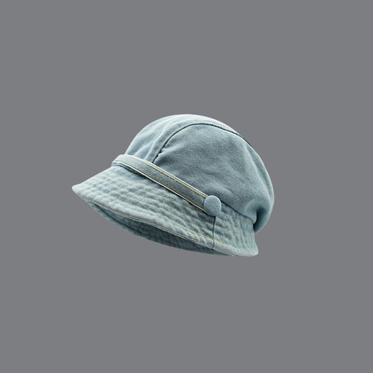 Denim Cloche Hat