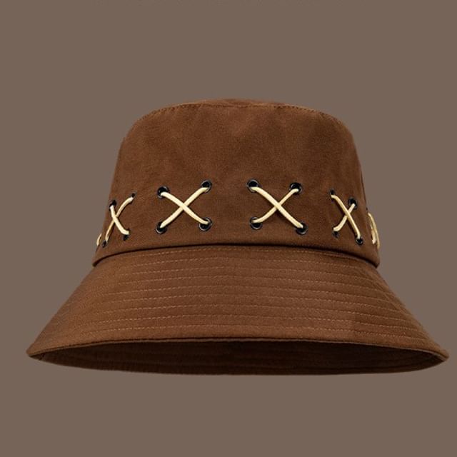 Cross Patterned Bucket Hat