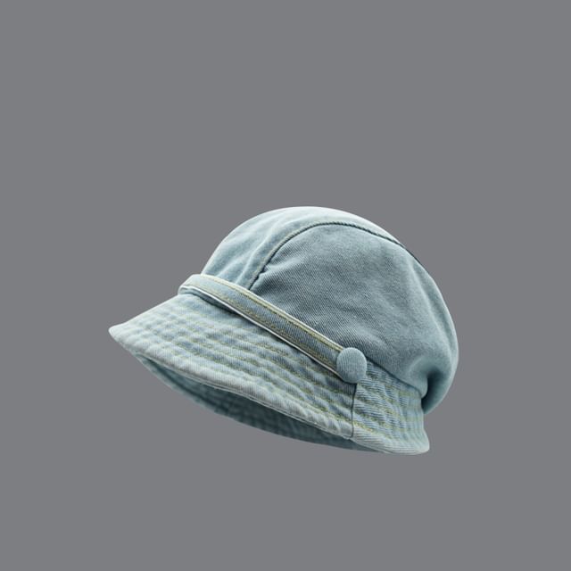 Denim Cloche Hat