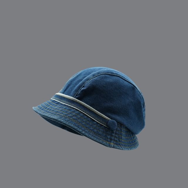 Denim Cloche Hat