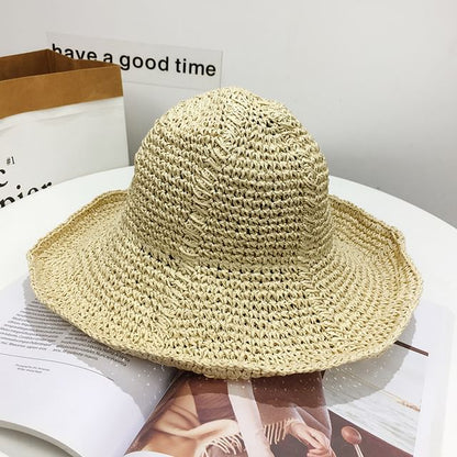 Plain Straw Sun Hat