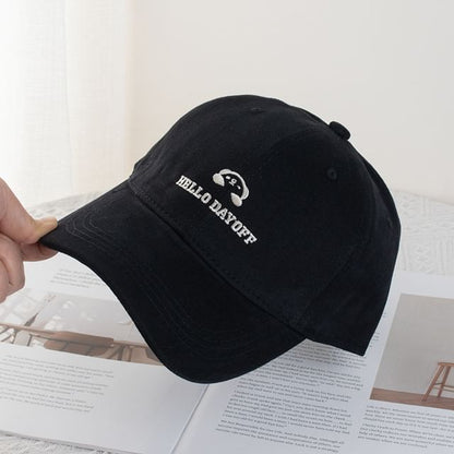 Animal Lettering Embroidered Baseball Cap (Various Designs)