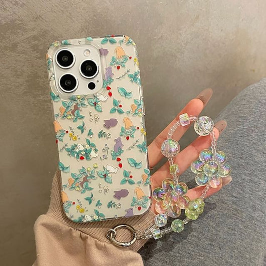 Floral Rabbit Phone Case / Strap / Set