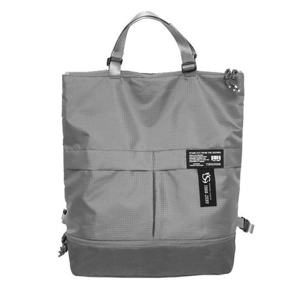 Applique Panel Tote Backpack Nylon
