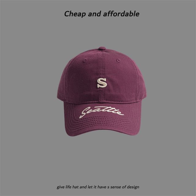 Letter Cap Embroidered