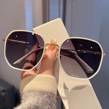 Glitter Round Frame Sunglasses