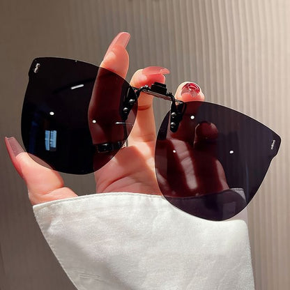 Square Clip On Sunglasses