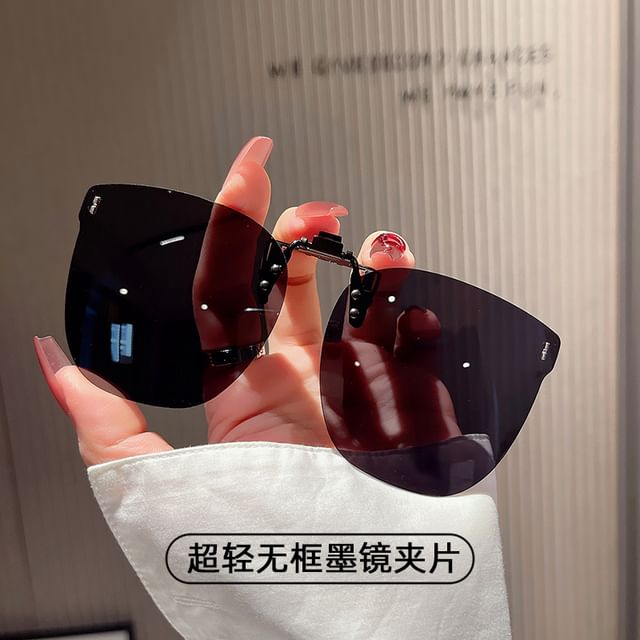 Square Clip On Sunglasses