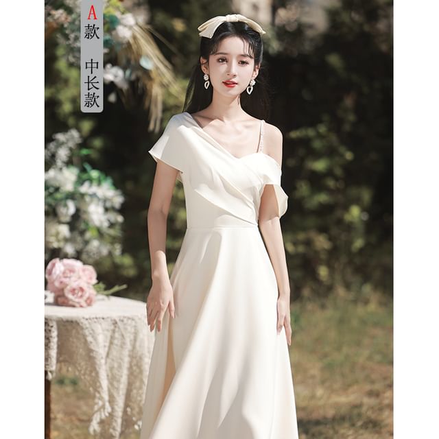 Plain Bridesmaid Evening Gown (Various Designs)