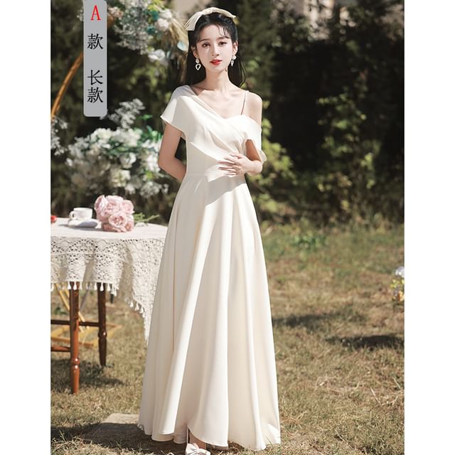Plain Bridesmaid Evening Gown (Various Designs)