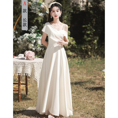 Plain Bridesmaid Evening Gown (Various Designs)