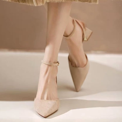 Pointed Toe Stiletto Heel Slingback Sandals