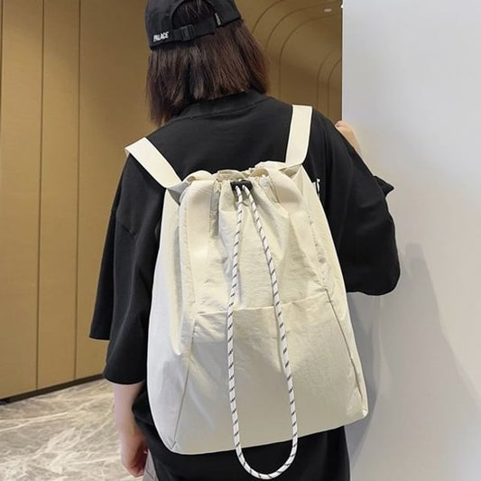 Plain Drawstring Backpack