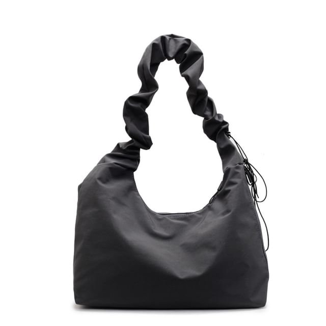 Plain Ruched Tote Bag