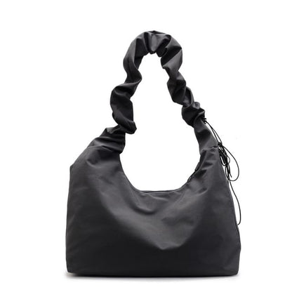 Plain Ruched Tote Bag
