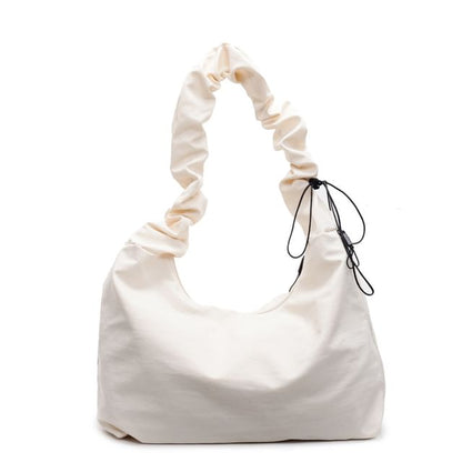 Plain Ruched Tote Bag