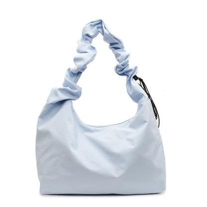 Plain Ruched Tote Bag