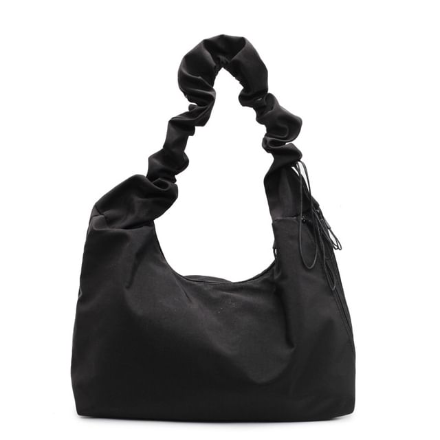 Plain Ruched Tote Bag