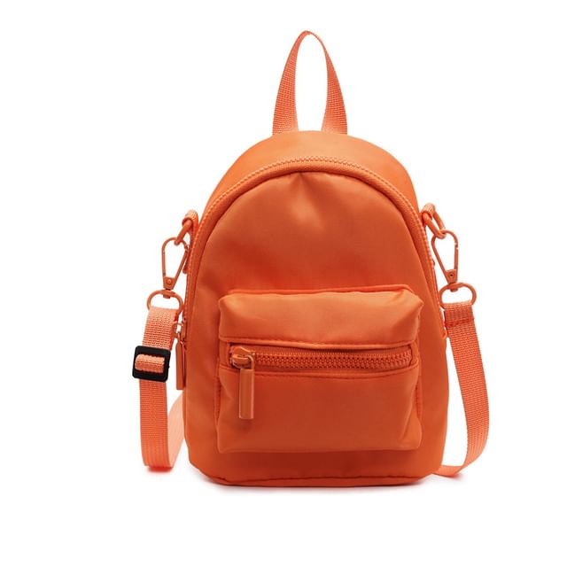 Plain Multi-Pocket Backpack