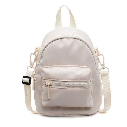 Plain Multi-Pocket Backpack