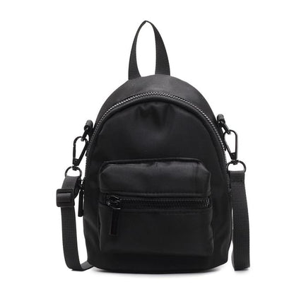 Plain Multi-Pocket Backpack