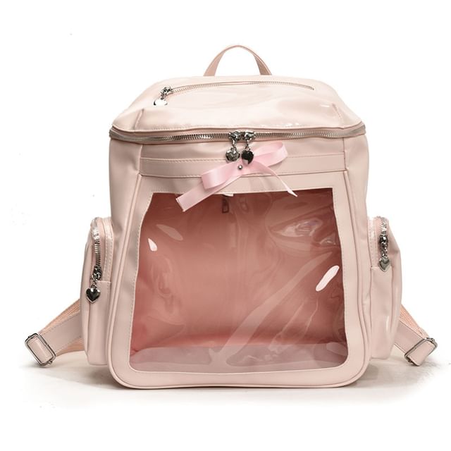 Multi-Pocket PVC Panel Backpack