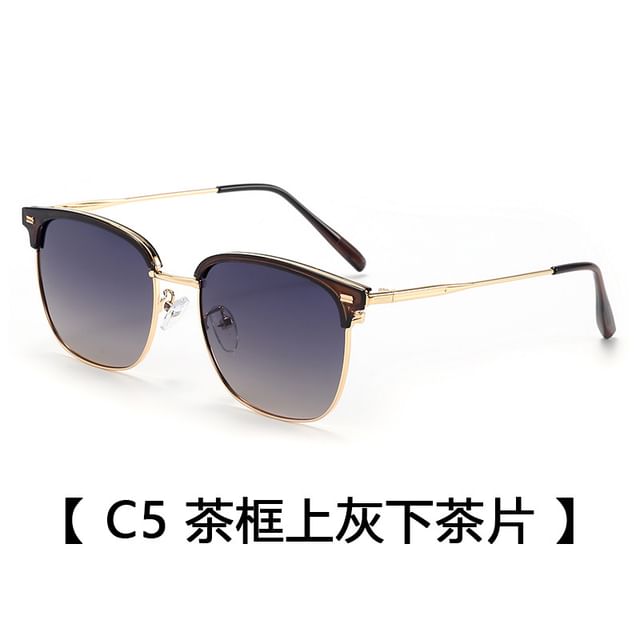 Browline Metal Sunglasses