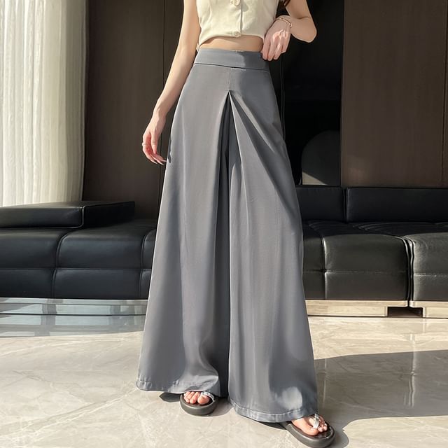 High Waist Plain Culottes