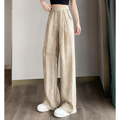 Elastic Waist Print Wide Leg Pants (Various Designs)
