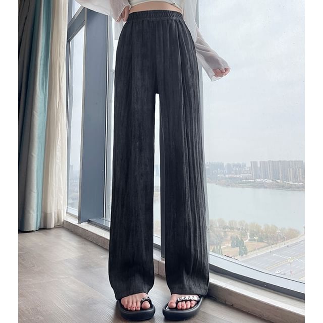 Elastic Waist Print Wide Leg Pants (Various Designs)