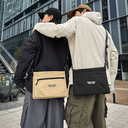 Bag Crossbody Print Nylon Lettering