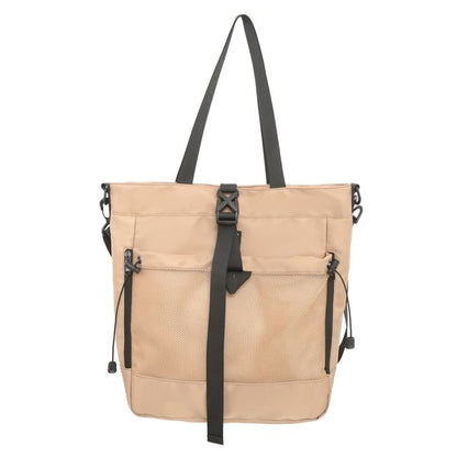 Crossbody Nylon Mesh Buckled Bag Panel