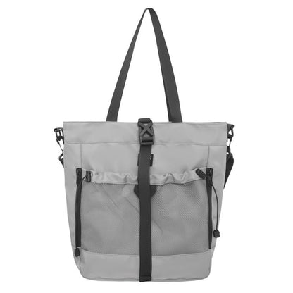 Crossbody Nylon Mesh Buckled Bag Panel